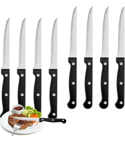 Amazon.com: Farberware Steak Knives Set of 8 - High-Carbon